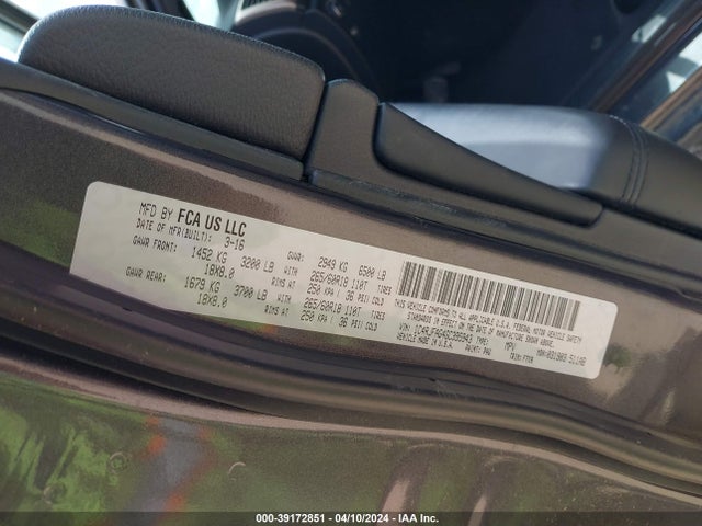1C4RJFAG4GC395943 Jeep Grand Cherokee Laredo