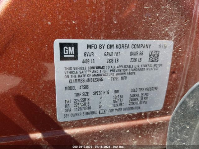 2021 BUICK ENCORE GX KL4MMESL4MB123265 Photo 8