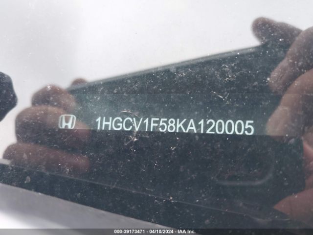 1HGCV1F58KA120005 Honda Accord Ex-l