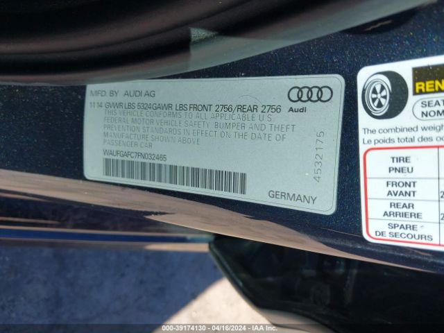WAUFGAFC7FN032465 Audi A6 3.0t Premium Plus
