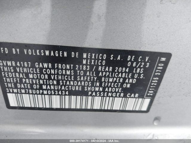 3VWEM7BU0PM053434 Volkswagen Jetta 1.5t Se