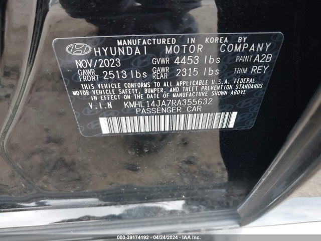 Hyundai SONATA SEL 2024 KMHL14JA7RA355632 Image 9