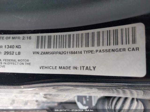 ZAM56RPA2G1184414 Maserati Quattroporte S