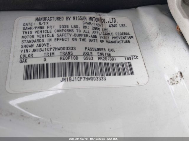 JN1BJ1CP7HW003333 Nissan Rogue Sport Sv