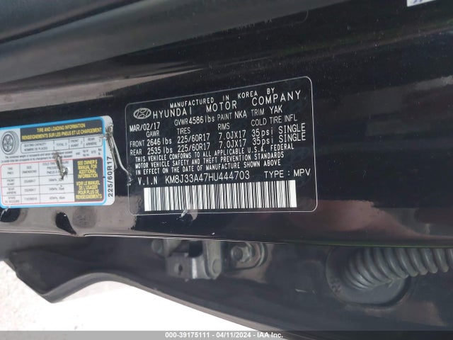 Hyundai Tucson Se Plus 2017 KM8J33A47HU444703 Image 9