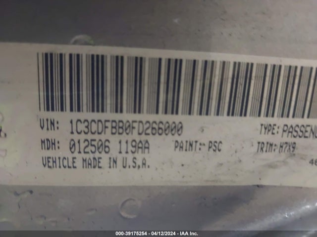 Dodge DART SXT 2015 1C3CDFBB0FD266000 Image 9
