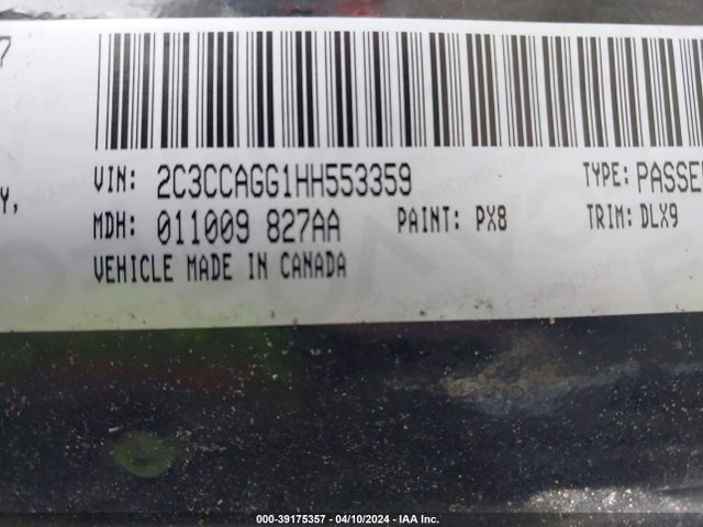 2C3CCAGG1HH553359 Chrysler 300 300s Awd