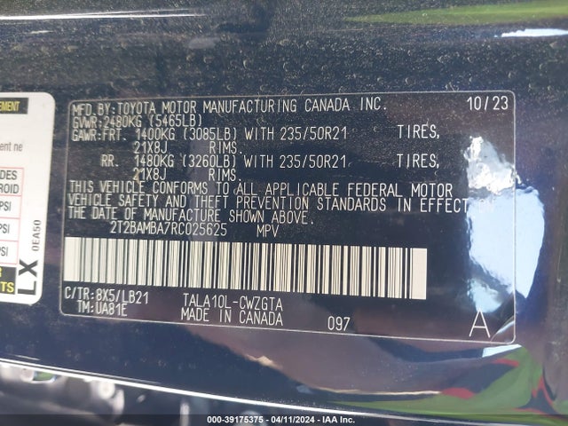 Lexus Rx 350 Premium Plus 2024 2T2BAMBA7RC025625 Image 9