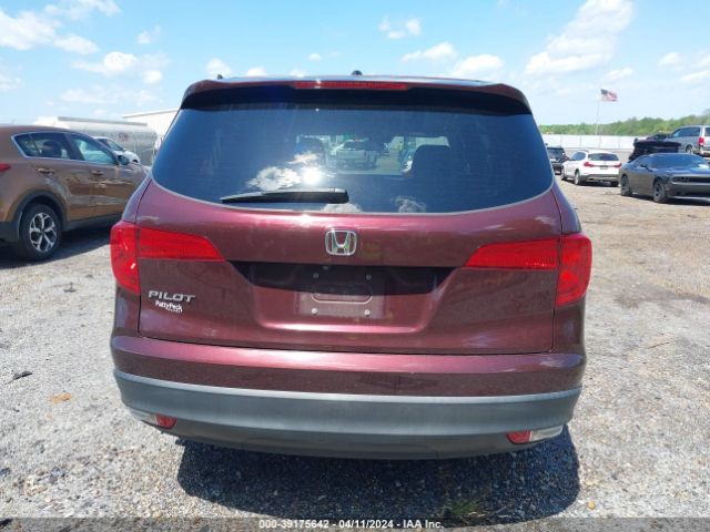 5FNYF5H68GB043407 Honda Pilot Ex-l