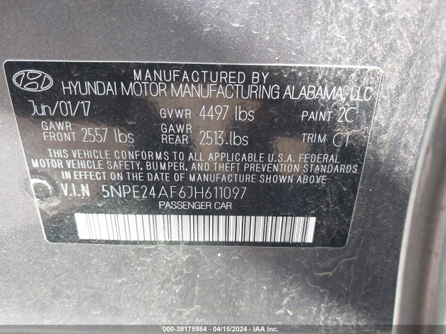 Hyundai SONATA SE 2018 5NPE24AF6JH611097 Image 9
