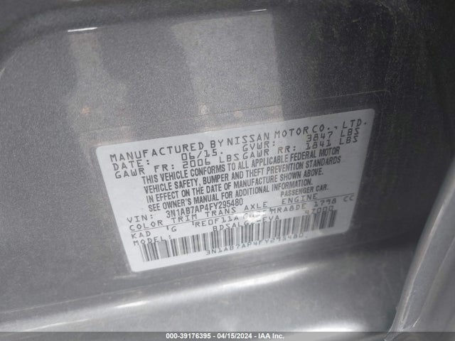 Nissan SENTRA SL 2015 3N1AB7AP4FY295480 Image 9