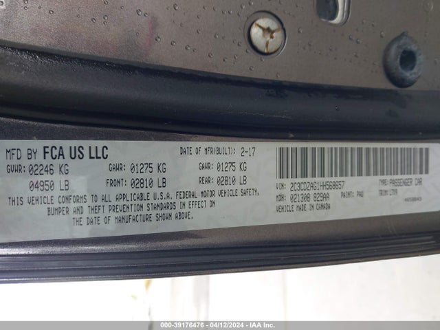 Dodge Challenger Sxt 2017 2C3CDZAG1HH568657 Image 9