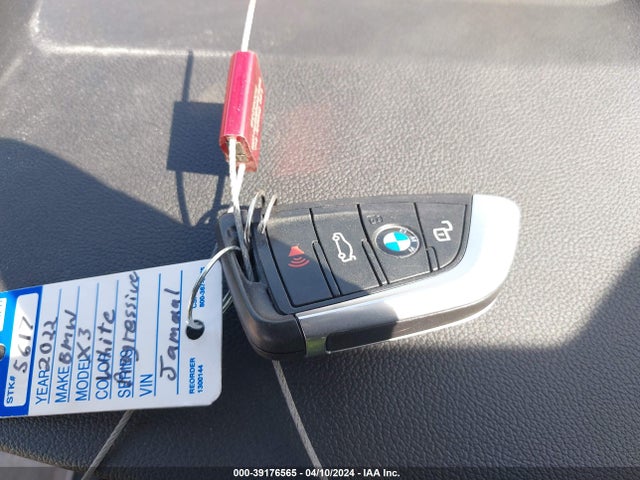 BMW X3 Xdrive30i 2022 5UX53DP04N9M34322 Image 11