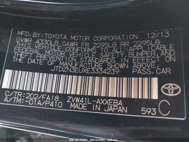 Toyota Prius V Three 2014 JTDZN3EUXE3334239 Image 9