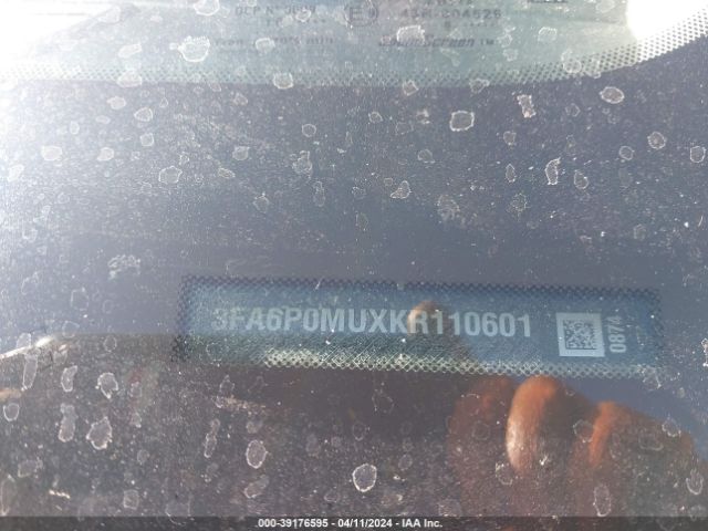 3FA6P0MUXKR110601 Ford Fusion Hybrid Sel