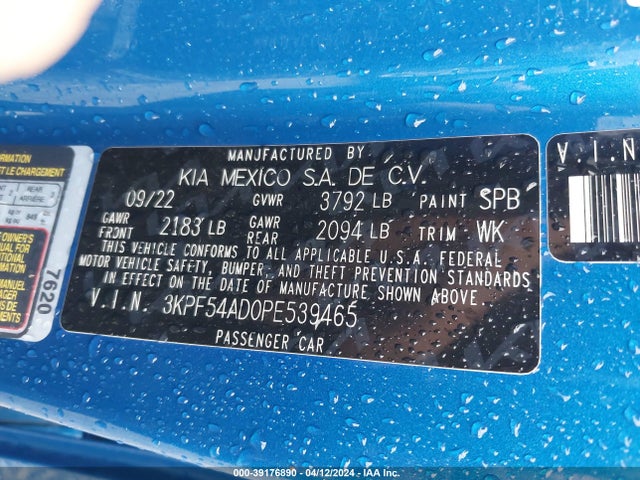KIA Forte Gt-line 2023 3KPF54AD0PE539465 Image 9