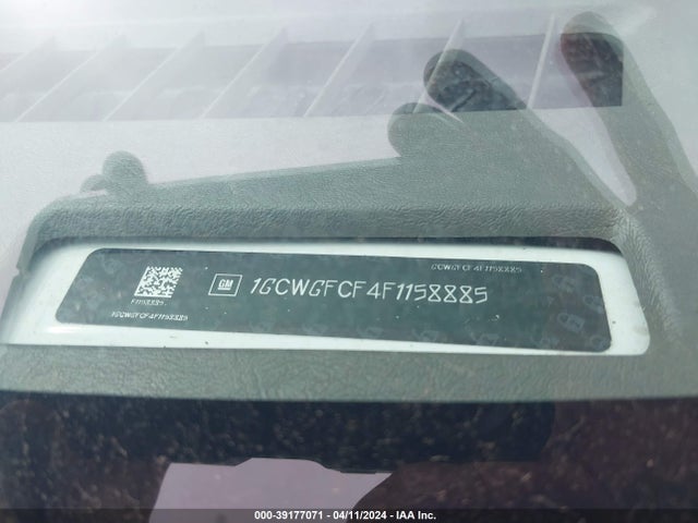 Chevrolet Express 2500 Work Van 2015 1GCWGFCF4F1158885 Image 9