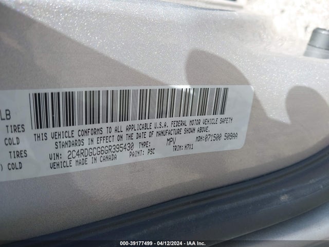 Dodge Grand Caravan Sxt 2016 2C4RDGCG6GR395430 Image 9