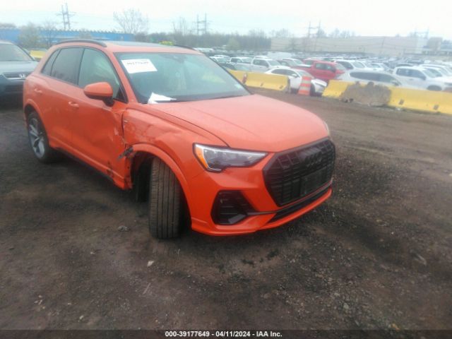 Продажа на аукционе авто 2021 Audi Q3 Premium 45 Tfsi S Line Quattro Tiptronic, vin: WA1DECF32M1063780, номер лота: 39177649