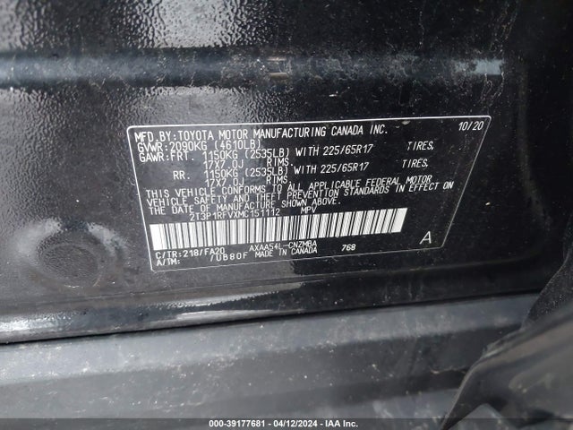 Toyota Rav4 Xle 2021 2T3P1RFVXMC151112 Image 9