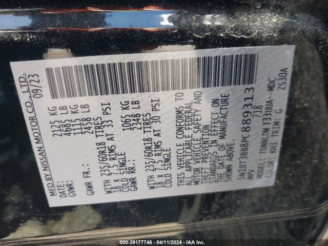 Nissan Rogue Sv Intelligent Awd 2023 5N1BT3BB8PC889313 Image 9
