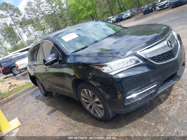 Auction sale of the 2016 Acura Mdx Technology   Acurawatch Plus Packages/technology Package, vin: 5FRYD3H49GB018264, lot number: 39178019