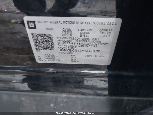 Chevrolet Blazer Fwd 2lt 2021 3GNKBCR43MS506132 Image 9
