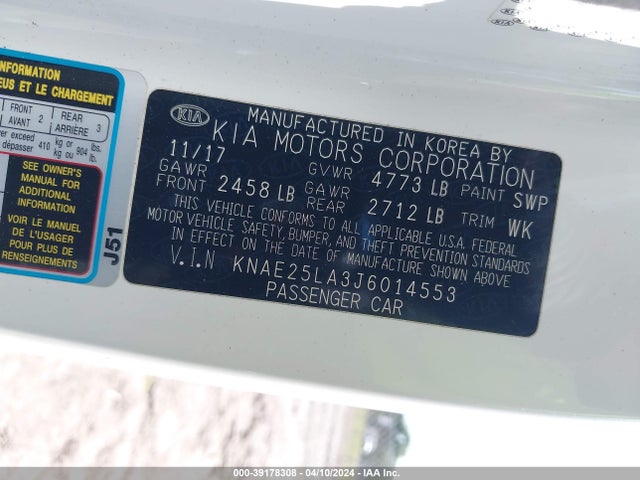 KIA Stinger Premium 2018 KNAE25LA3J6014553 Image 9