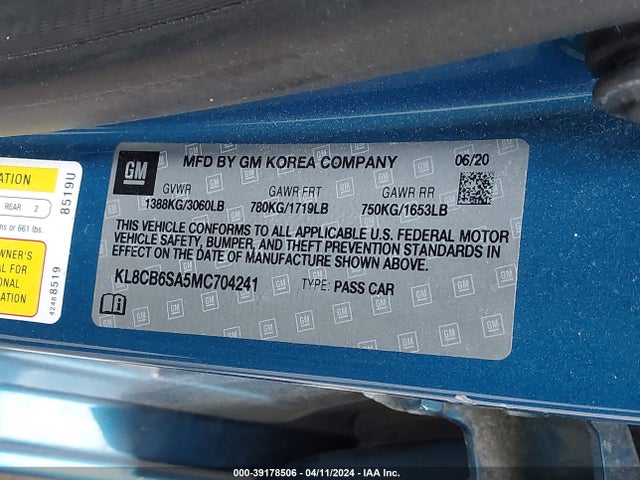 Chevrolet Spark Fwd Ls Automatic 2021 KL8CB6SA5MC704241 Image 9