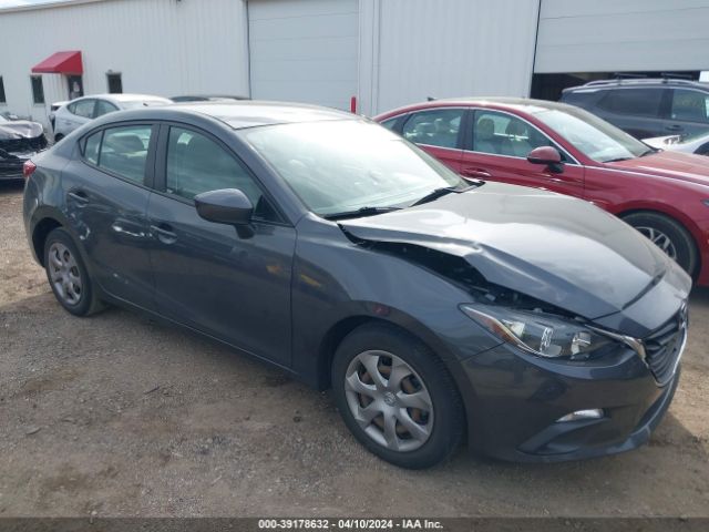 39178632 :رقم المزاد ، 3MZBM1U74FM168852 vin ، 2015 Mazda Mazda3 I Sport مزاد بيع