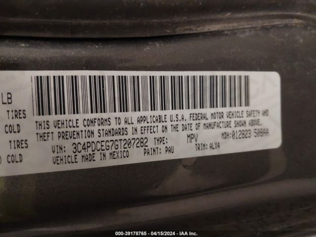 3C4PDCEG7GT207282 Dodge Journey R/t