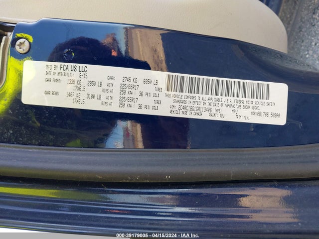 2C4RC1BG1GR113406 Chrysler Town & Country Touring