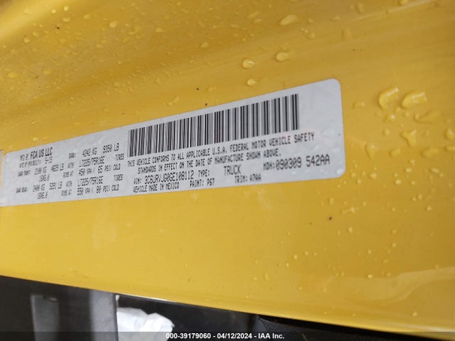 RAM Promaster 3500 High Roof 2016 3C6URVJG0GE108112 Image 9