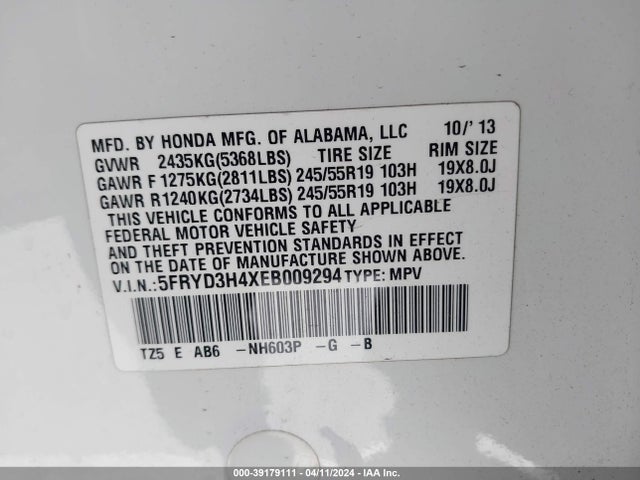 Acura Mdx Technology Package 2014 5FRYD3H4XEB009294 Image 9