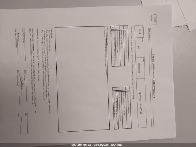 KIA SORENTO LX 2023 5XYRG4LCXPG165932 Image 6