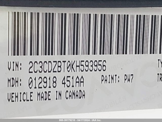 Dodge Challenger R/t 2019 2C3CDZBT0KH593956 Image 9