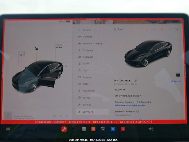 Tesla Model 3 Long Range/mid Range 2018 5YJ3E1EA9JF042837 Image 7