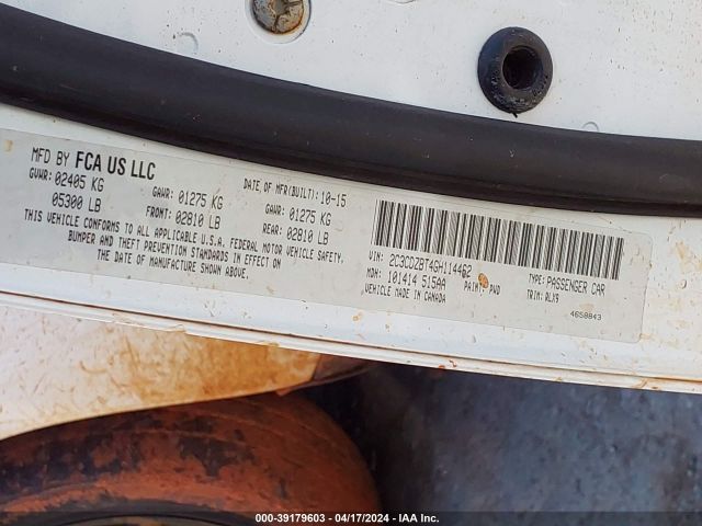2C3CDZBT4GH114462 Dodge Challenger R/t Plus