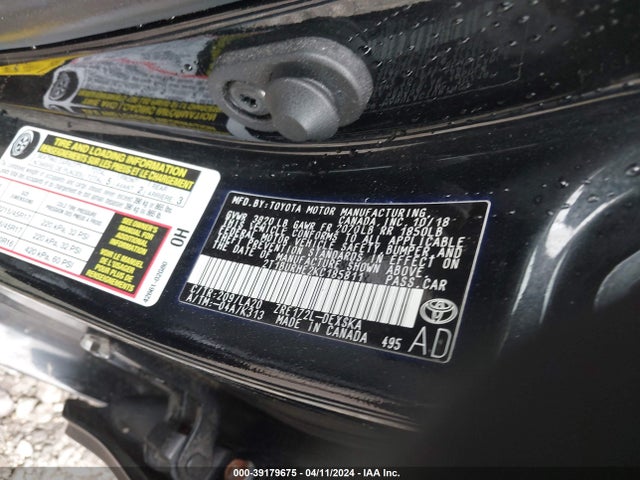 Toyota Corolla Xse 2019 2T1BURHE2KC185811 Image 9
