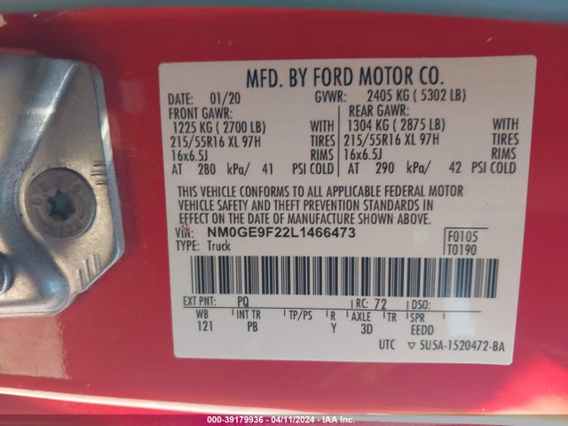 Ford Transit Connect Xlt Passenger 2020 NM0GE9F22L1466473 Image 9