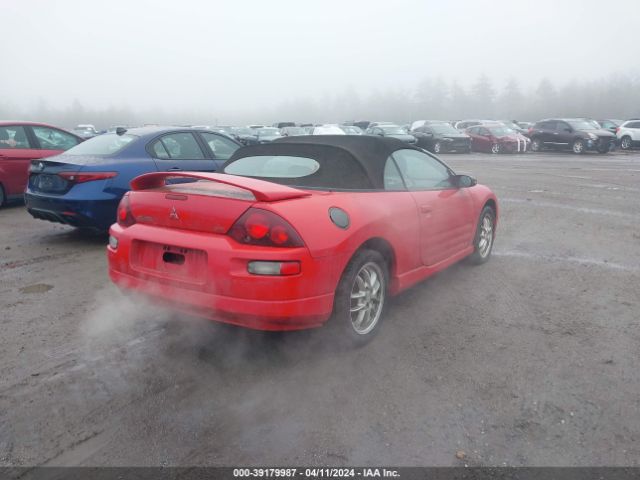 2001 MITSUBISHI ECLIPSE SPYDER 4A3AE85H61E183666 Photo 3