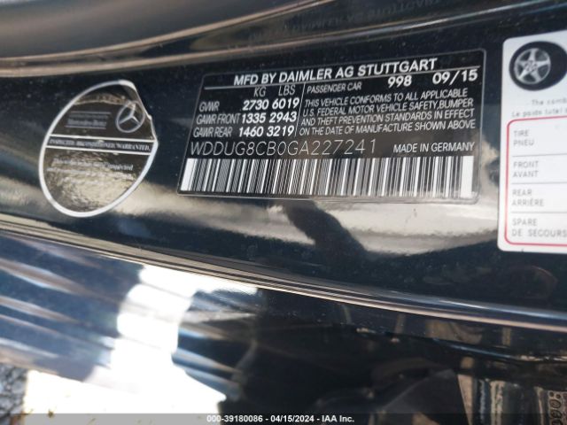 WDDUG8CB0GA227241 Mercedes-Benz S 550