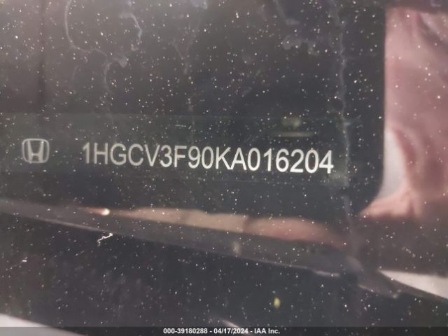 1HGCV3F90KA016204 Honda Accord Hybrid Touring