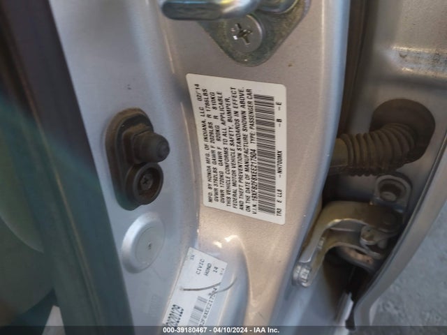 Honda CIVIC EX 2014 19XFB2F8XEE217504 Image 9