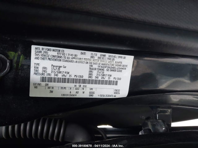 Ford Focus Titanium 2014 1FADP3N24EL224408 Image 9