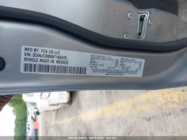 3C4NJCBB9NT166479 Jeep Compass Latitude Fwd