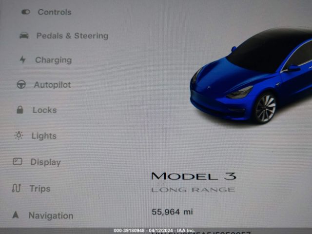 5YJ3E1EA5JF059957 Tesla Model 3 Long Range/mid Range