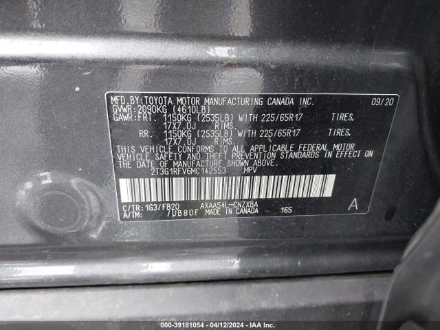 Toyota RAV4 LE 2021 2T3G1RFV6MC142553 Image 9