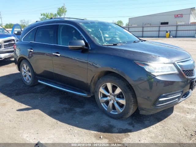 2014 Acura Mdx Advance Pkg W/entertainment Pkg მანქანა იყიდება აუქციონზე, vin: 5FRYD4H83EB031145, აუქციონის ნომერი: 39181319