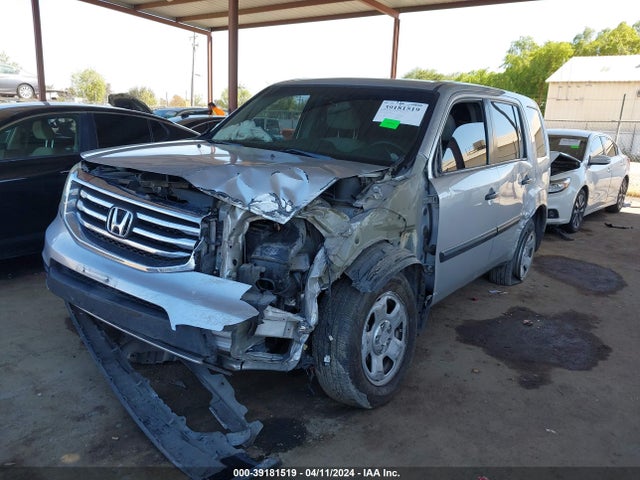 Honda PILOT LX 2015 5FNYF3H26FB029666 Image 2